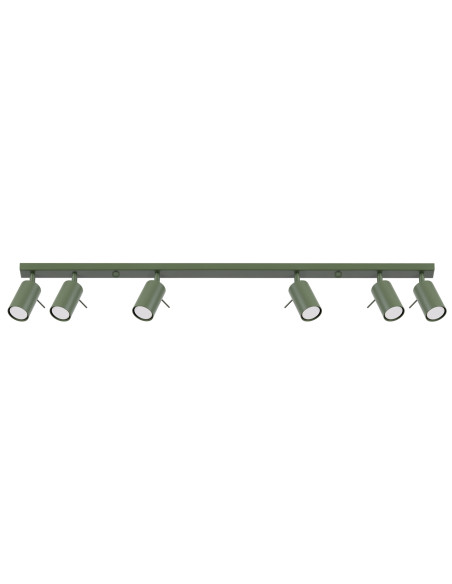 Plafon RING 6L zielony oliwkowy