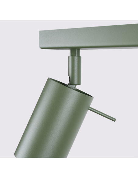 Plafon RING 6L zielony oliwkowy