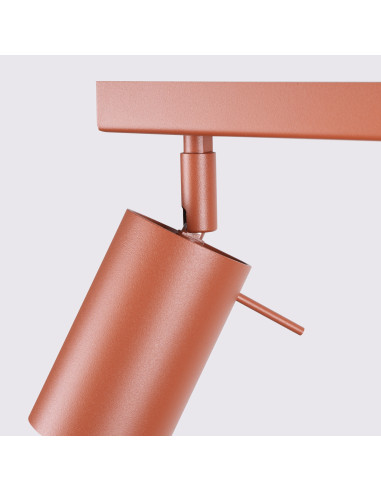 Plafon RING 3L ochra czerwona