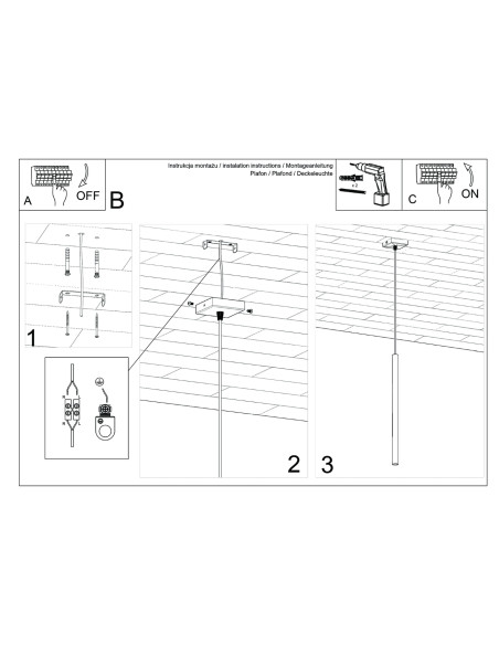 Lampa wisząca PASTELO 1 beżowa