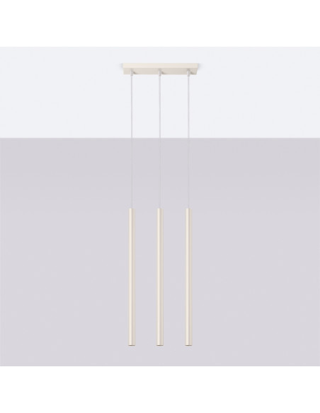 Lampa wisząca PASTELO 3 beżowa