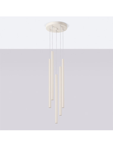 Lampa wisząca PASTELO 5P beżowa