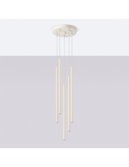 Lampa wisząca PASTELO 5P beżowa