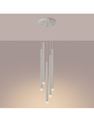 Lampa wisząca PASTELO 5P beżowa