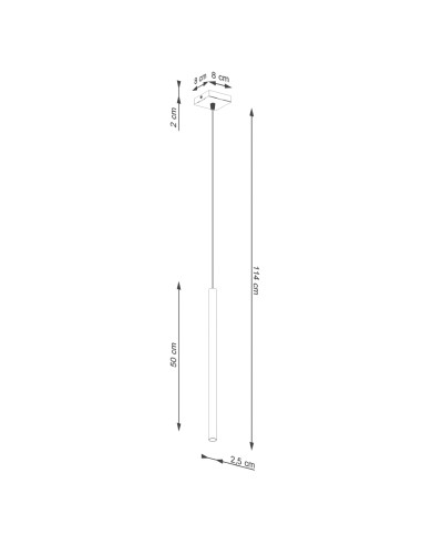 Lampa wisząca PASTELO 1 zielona oliwka