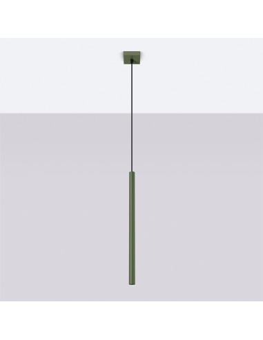 Lampa wisząca PASTELO 1 zielona oliwka