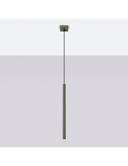 Lampa wisząca PASTELO 1 zielona oliwka