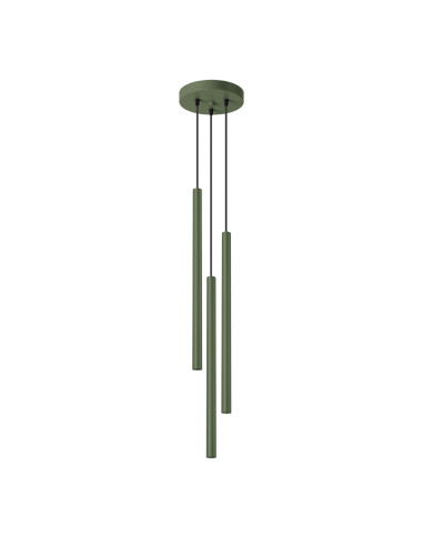 Lampa wisząca PASTELO 3P zielona oliwka