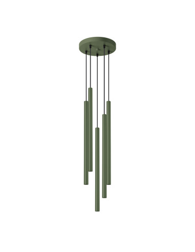 Lampa wisząca PASTELO 5P zielona oliwka