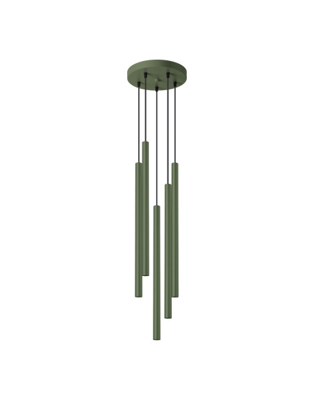 Lampa wisząca PASTELO 5P zielona oliwka