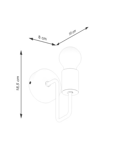 Kinkiet TIMBO biały