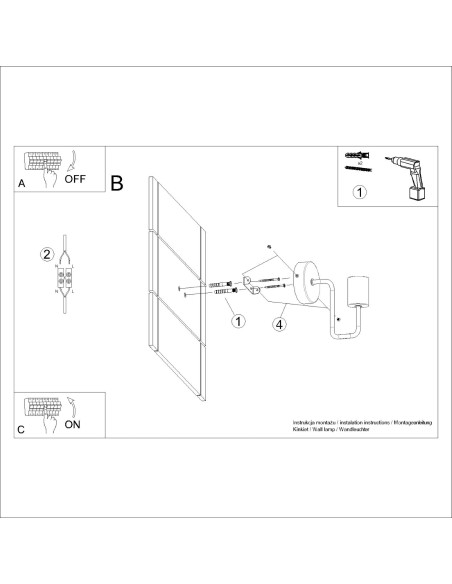 Kinkiet TIMBO czarny