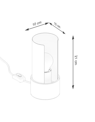 Lampa biurkowa FLASH biała