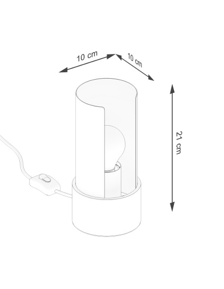 Lampa biurkowa FLASH biała