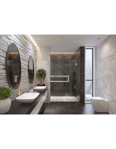 Oprawa stropowa podtynkowa ACRE 10711 mosiądz