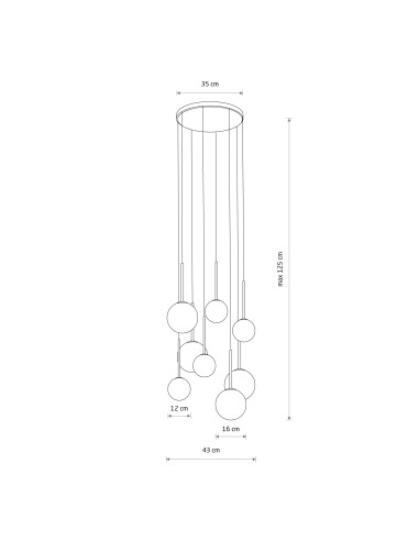Lampa wisząca KARO 10934