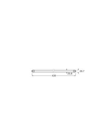 ŚWIETLÓWKA LED TUBE T8 L15 EM 438MM 5.4W 3000K ciepła biała TUBA LED 