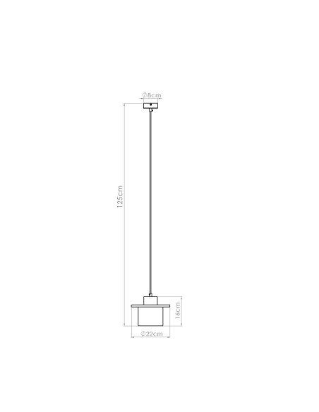 Lampa wisząca MAB beton
