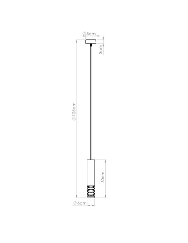 Lampa wisząca LAMI 1 biały