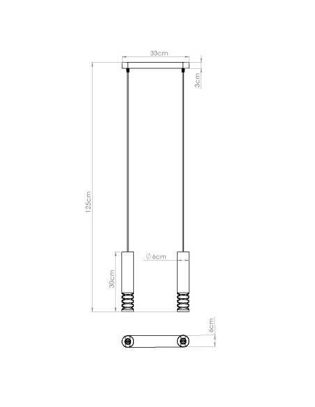 Lampa wisząca LAMI 2 biały