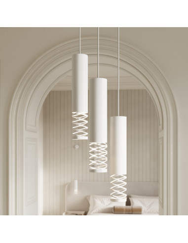 Lampa wisząca LAMI 3L biały