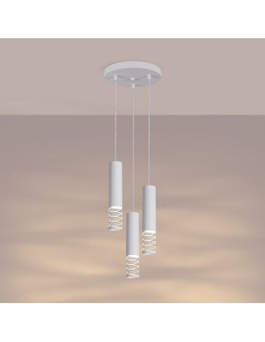 Lampa wisząca LAMI 3P biały