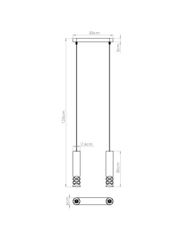 Lampa wisząca LIRO 2 biały