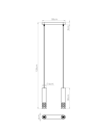 Lampa wisząca LIRO 2 biały