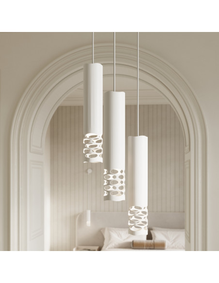 Lampa wisząca LIRO 3P biały