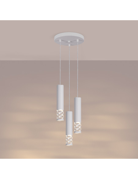 Lampa wisząca LIRO 3P biały