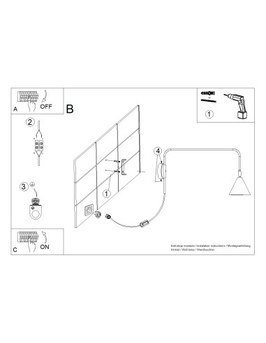 Kinkiet NOX zielona oliwka