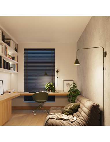 Kinkiet NOX zielona oliwka