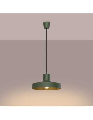 Lampa wisząca BILO zielona oliwka