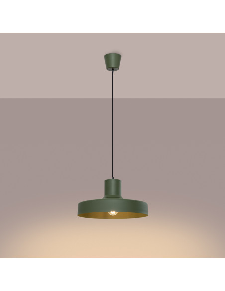 Lampa wisząca BILO zielona oliwka