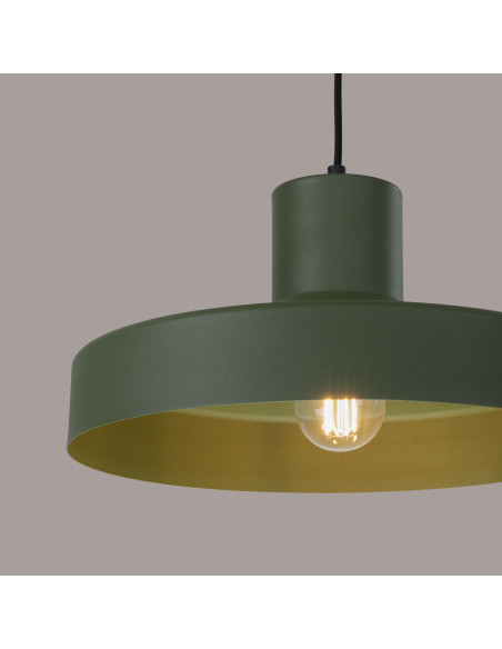 Lampa wisząca BILO zielona oliwka
