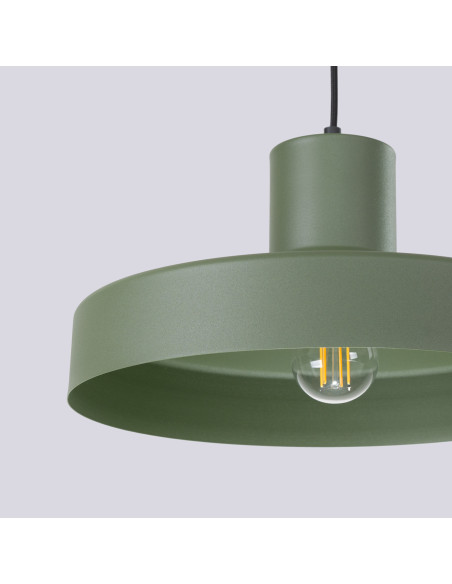 Lampa wisząca BILO zielona oliwka