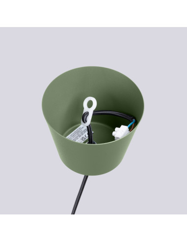 Lampa wisząca BILO zielona oliwka