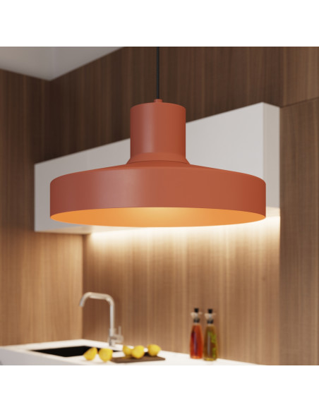 Lampa wisząca BILO ochra czerwona
