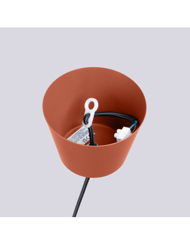 Lampa wisząca BILO ochra czerwona