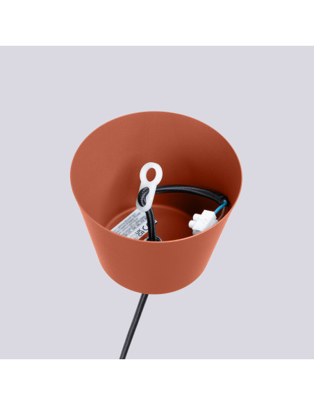Lampa wisząca BILO ochra czerwona
