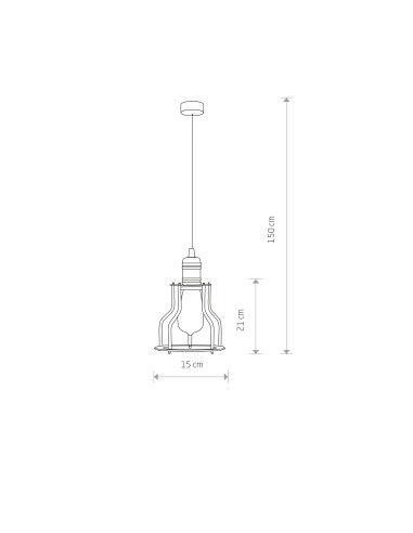 Lampa wisząca WORKSHOP B 6336