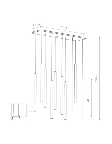 Lampa wisząca LASER 490 8924