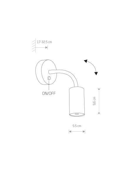 Kinkiet EYE FLEX S 9070 biały