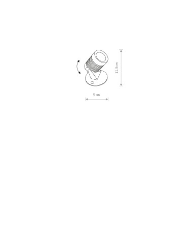 Kinkiet zewnętrzny led SPIKE LED S 9101