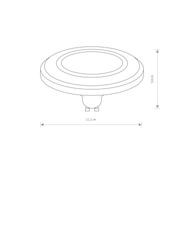 REFLECTOR DIFFUSER  LED, GU10, ES111, 9W 9342