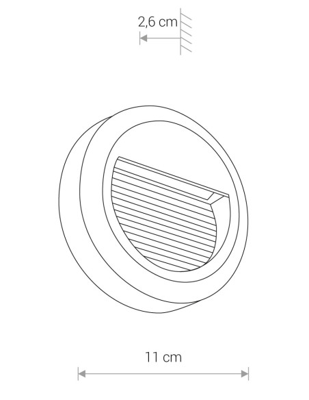 SIDEWALK ROUND LED 8147