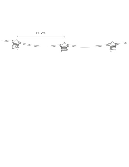 FESTOON LIGHTS 9m 7872