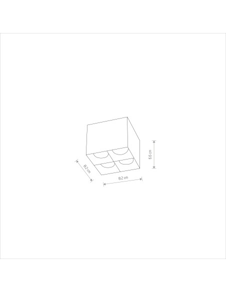 Oprawa natynkowa MIDI LED 10051