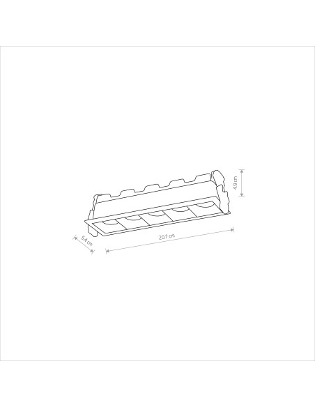 Oprawa podtynkowa MIDI LED RECESSED 10065