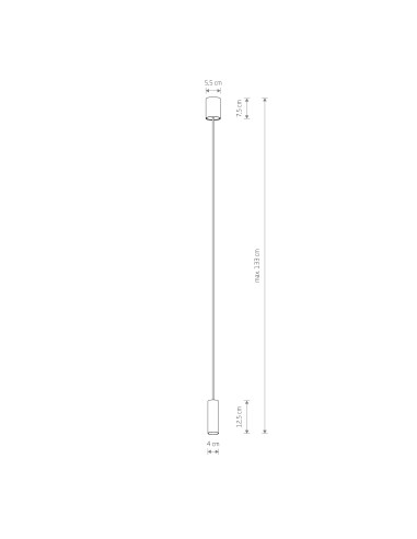 Lampa wisząca FOURTY S 10764 biała